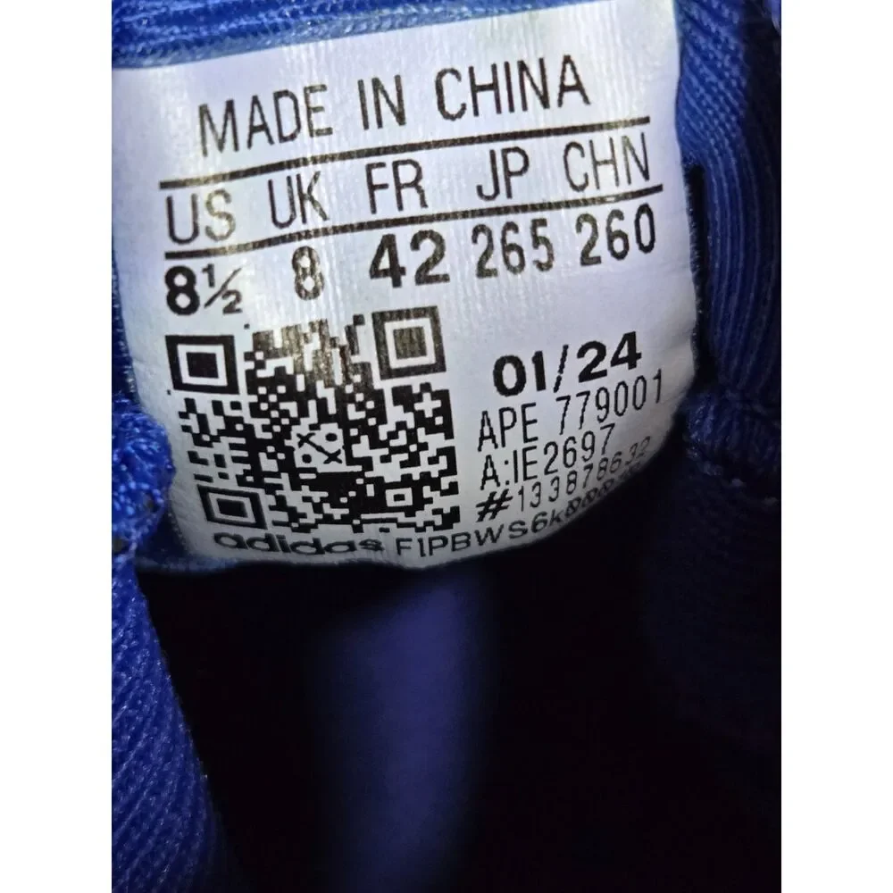 Adidas Harden Vol 8 Blue Fusion Basketball Shoes | Men's Size 8.5 | Cream